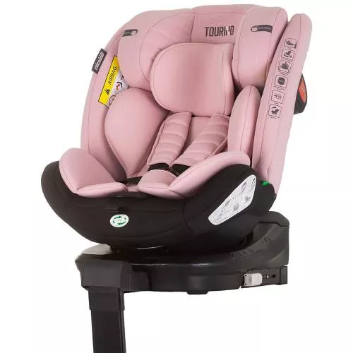 Chipolino Scaun auto Tourino I-Size 40-150 cm Flamingo cu sistem Isofix