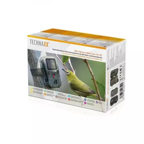 Technaxx Camera de supraveghere mini Wildcam TX-117, FullHD 1080p, ecran TFT LCD 1.9