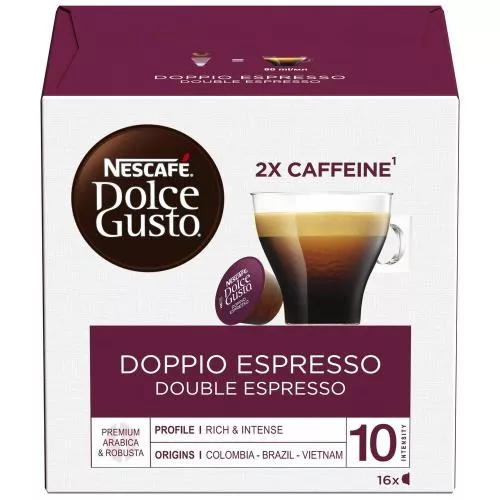 Nescafe Coffee capsules NESCAFÉ® Dolce Gusto®Coffee capsules NESCAFÉ® Dolce Gusto® Doppio Espresso, 16 pcs.