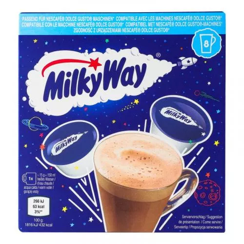Nescafe Hot chocolate pods compatible with NESCAFÉ® Dolce Gusto® Milky Way, 8 pcs.