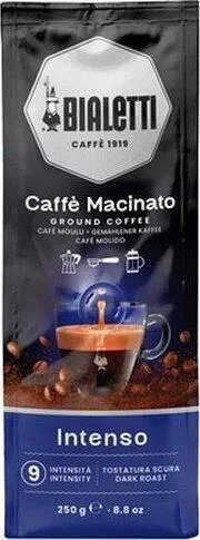 Bialetti Macinato Intenso Espresso, 250 g, 30% Arabica, 70% Robusta