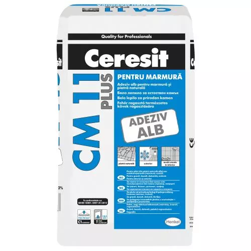 Ceresit Adeziv marmura si piatra naturala interior / exterior CM11 alb 25 kg
