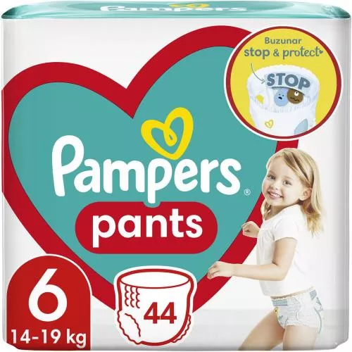 Pampers Pants Jumbo Pack Marimea 6, 14-19 kg, 44 buc