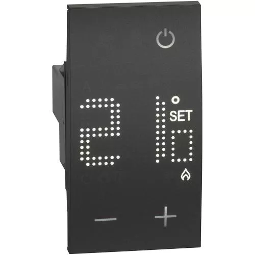 BTicino Termostat electronic 2M Living Now negru KG4441