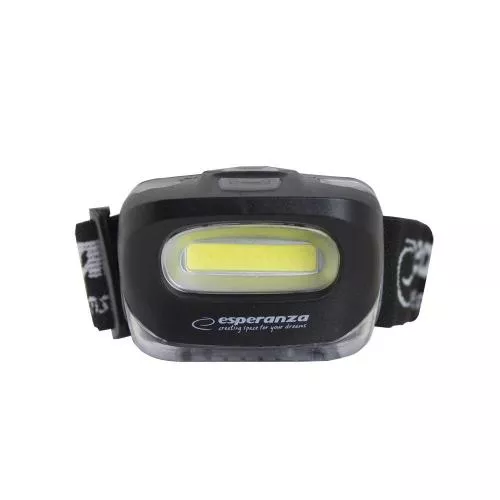 Esperanza Lanterna frontala LYNX EOT038, LED Cob, 100 lumeni, 1W, Negru