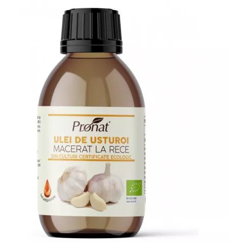 Pronat Ulei bio de usturoi macerat la rece, 100ml