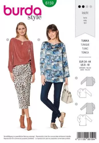 Burda Style Tipar bluze femei 6159