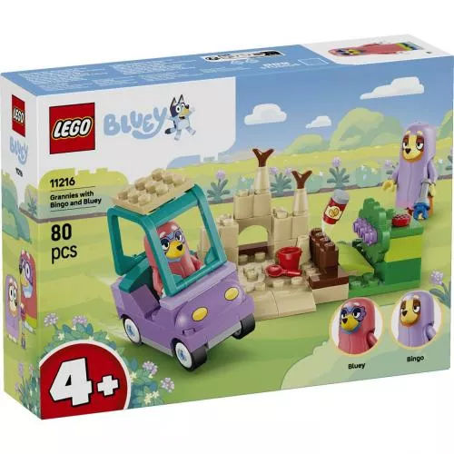 LEGO Bluey Bingo si Bluey se joaca de-a bunicutele 11216