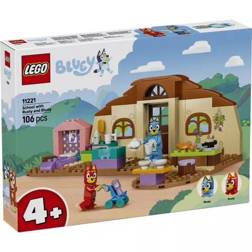 LEGO Bluey La scoala cu Rusty si Blue 11221