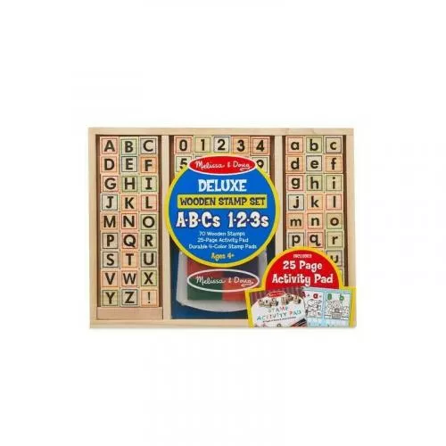 Melissa and Doug Set de stampile cu litere