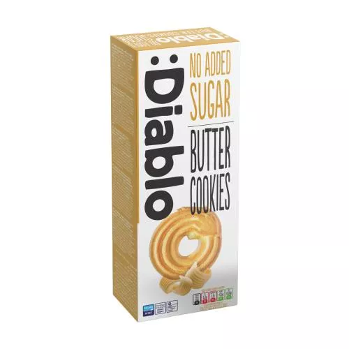 Diablo Biscuiti cu unt fara zahar, 135g