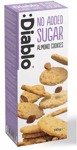 Diablo Biscuiti fara zahar cu migdale, 145g