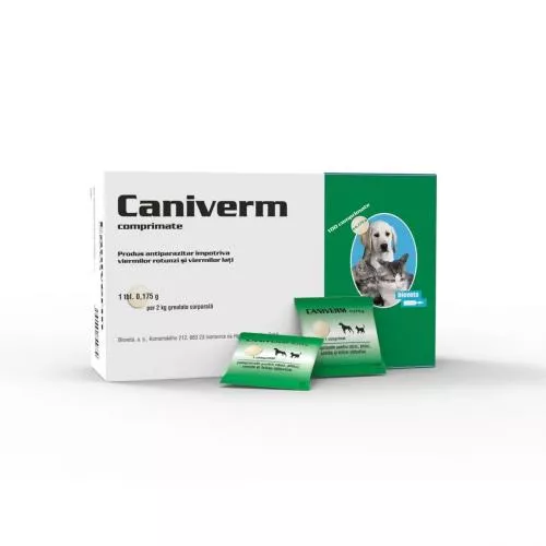 Biodeck Caniverm palatabil 0,175 g x 100 tb