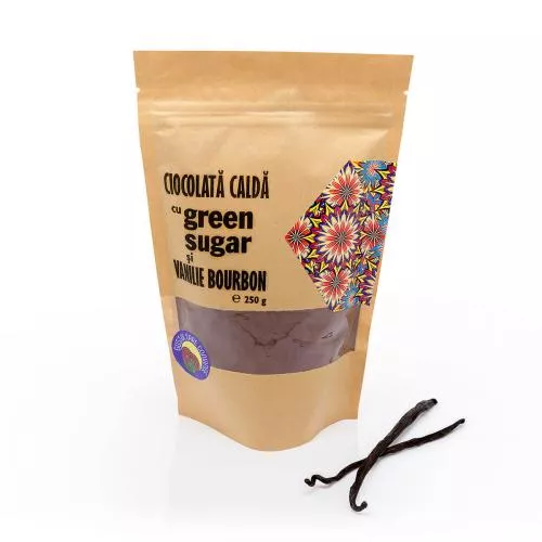 Laboratoarele Remedia Ciocolată caldă cu Green Sugar și vanilie bourbon, 250g