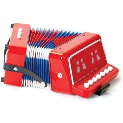Tobar Acordeon pentru copii, 14 sunete,  Rosu